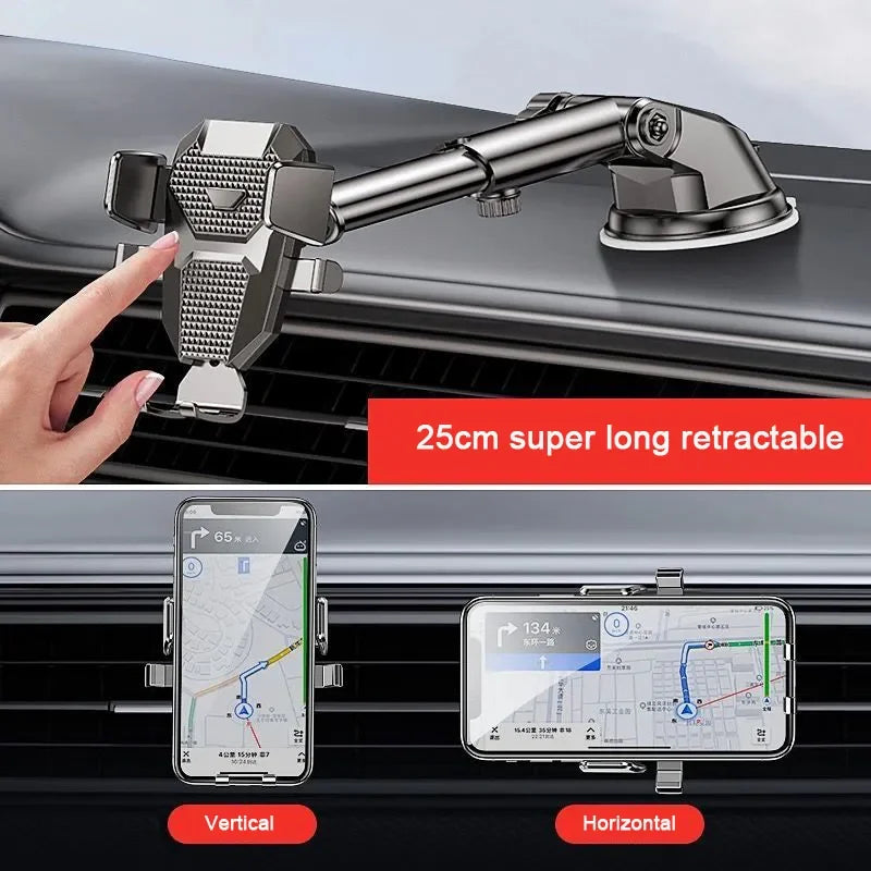 2024 NEW  Sucker Car Phone Holder 360° Windshield Car Dashboard Mobile Cell Support Bracket for Iphone Samsung Xiaomi