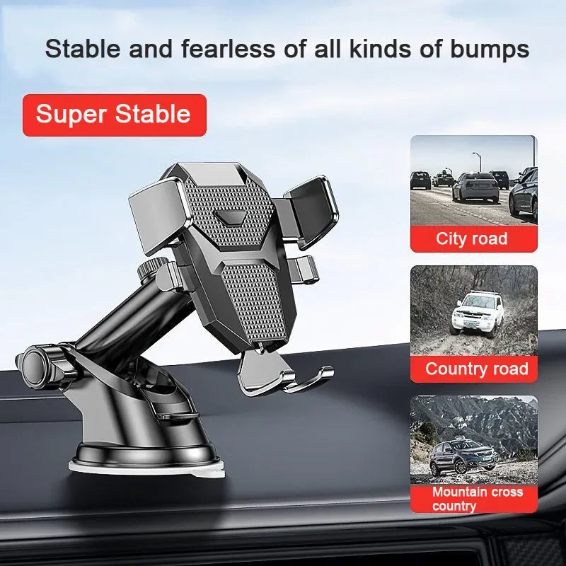 2024 NEW  Sucker Car Phone Holder 360° Windshield Car Dashboard Mobile Cell Support Bracket for Iphone Samsung Xiaomi